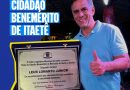 Deputado Leur Lomanto Jr. recebe Título de Cidadão Itaeteense