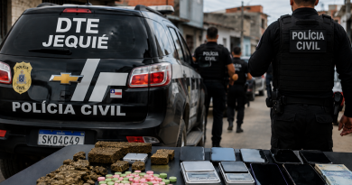 Cinco pessoas são presas durante operação contra o tráfico de drogas em Jequié